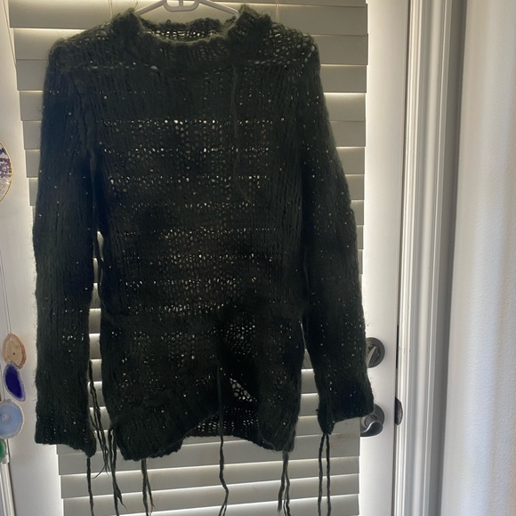 Junya Watanabe Comme Des Garcons 2007 Camo Mohair Distressed Sequin Sweater - Picture 5 of 13